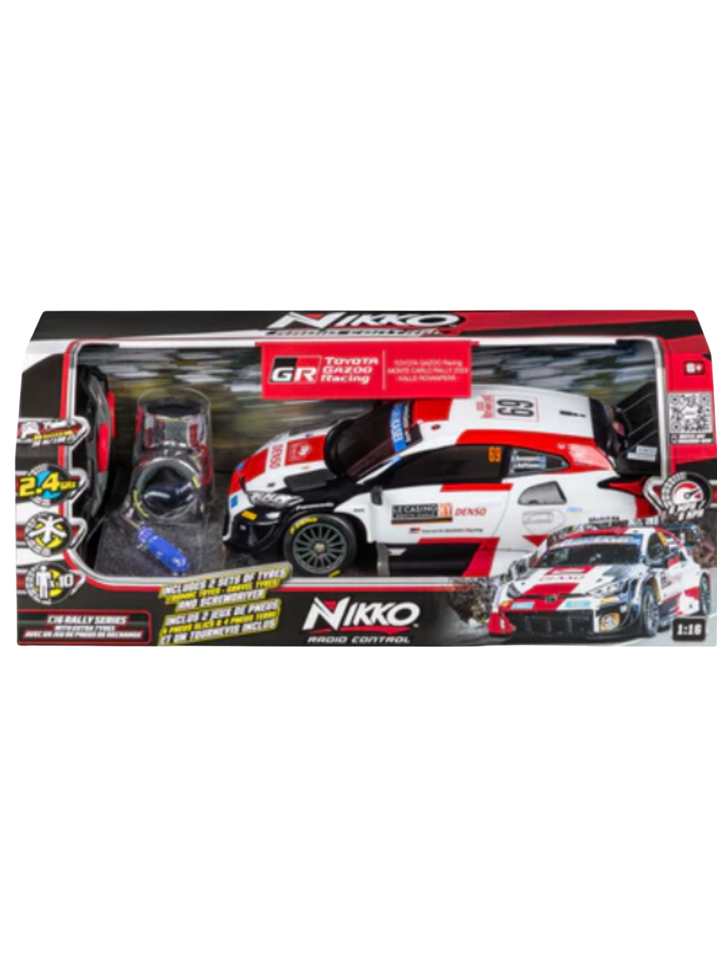 Remote Control Toyota Gazoo Racing Kalle Rovanperä 1/16 Scale- Monte Carlo 2023 (CER FAN OFFER)