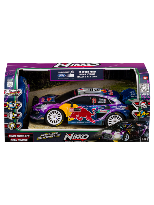 Remote Control M-Sport Puma- Sébastien Loeb- Monte Carlo 2022- Winner- 1/18th Scale- by NIKKO